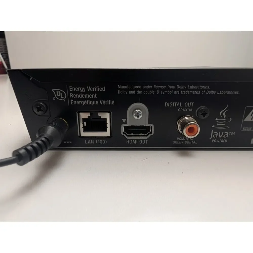 Sony BDP-S3200 Blu-Ray Disc & DVD Player Working With Power Cable Tested Works